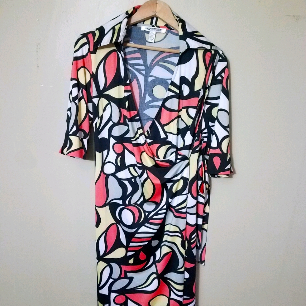 DVF Abstract Wrap Dress